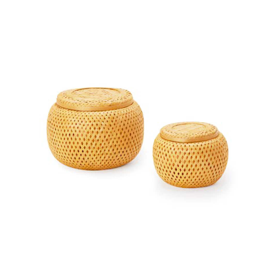 Kit Caja De Bambú - 2 Piezas
