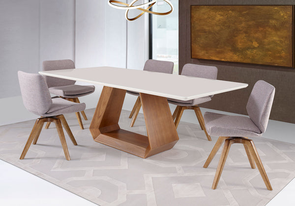 Ambiente 1 com Mesa de Jantar Diamond 1,80x0,90m - 6 Lugares