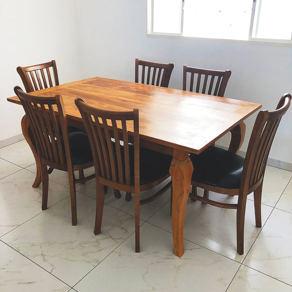 Ambiente 4 com Mesa de Jantar Luis XV 200x100cm Madeira Maciça - 8 Lugares
