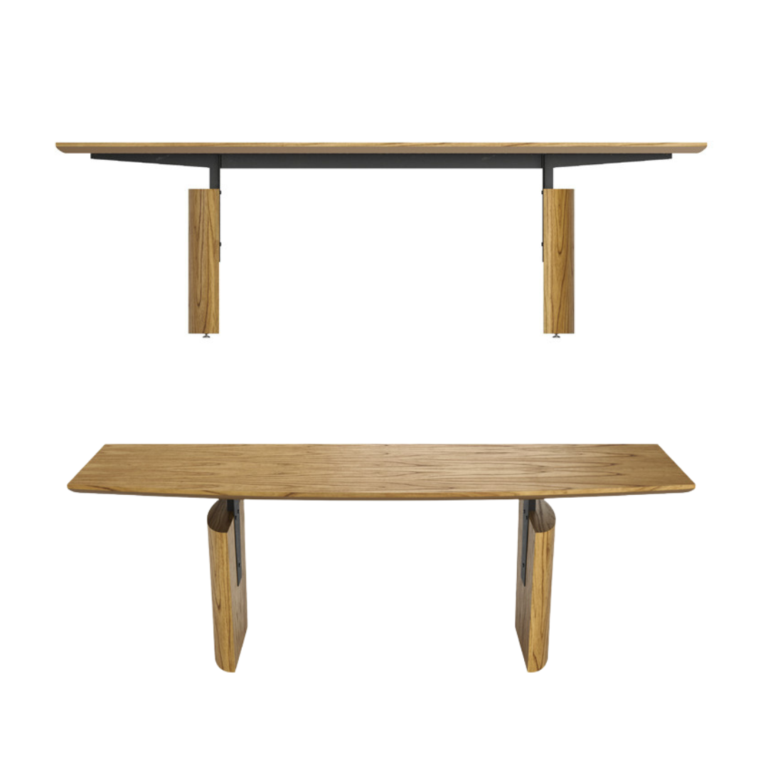 Andorra Sideboard Walnut Wood Carbon Steel Black 180x52x80cm