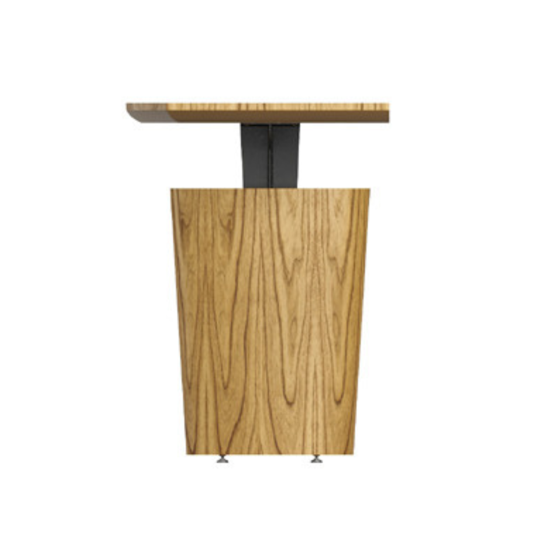 Andorra Sideboard Walnut Wood Carbon Steel Black 180x52x80cm