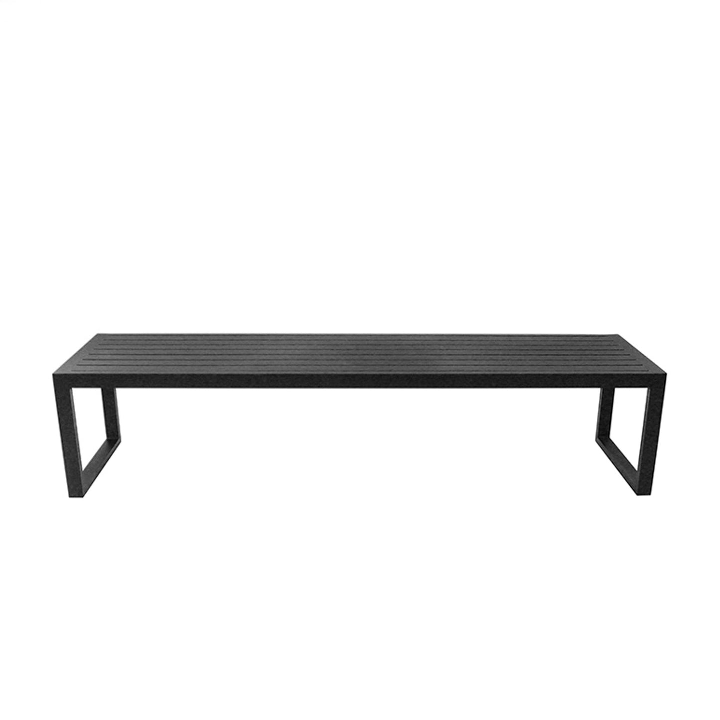 Banco Ilha Bela 140cm Alumínio Cor Preta 3