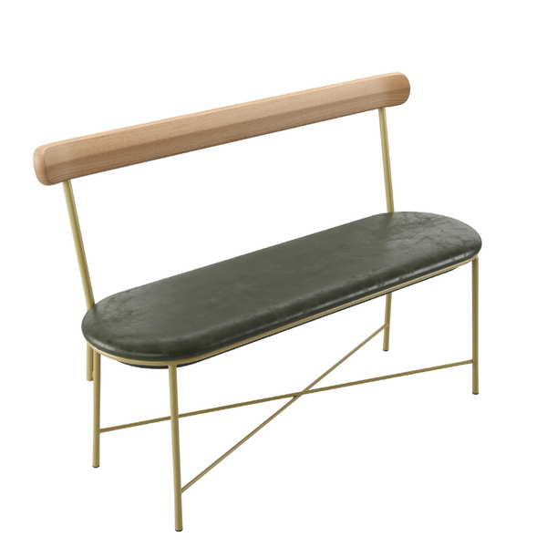 Ambiente 2 com Moca II Iron Bench FR-20 Fabric 126