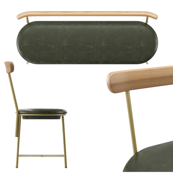 Ambiente 1 com Moca II Iron Bench FR-20 Fabric 126