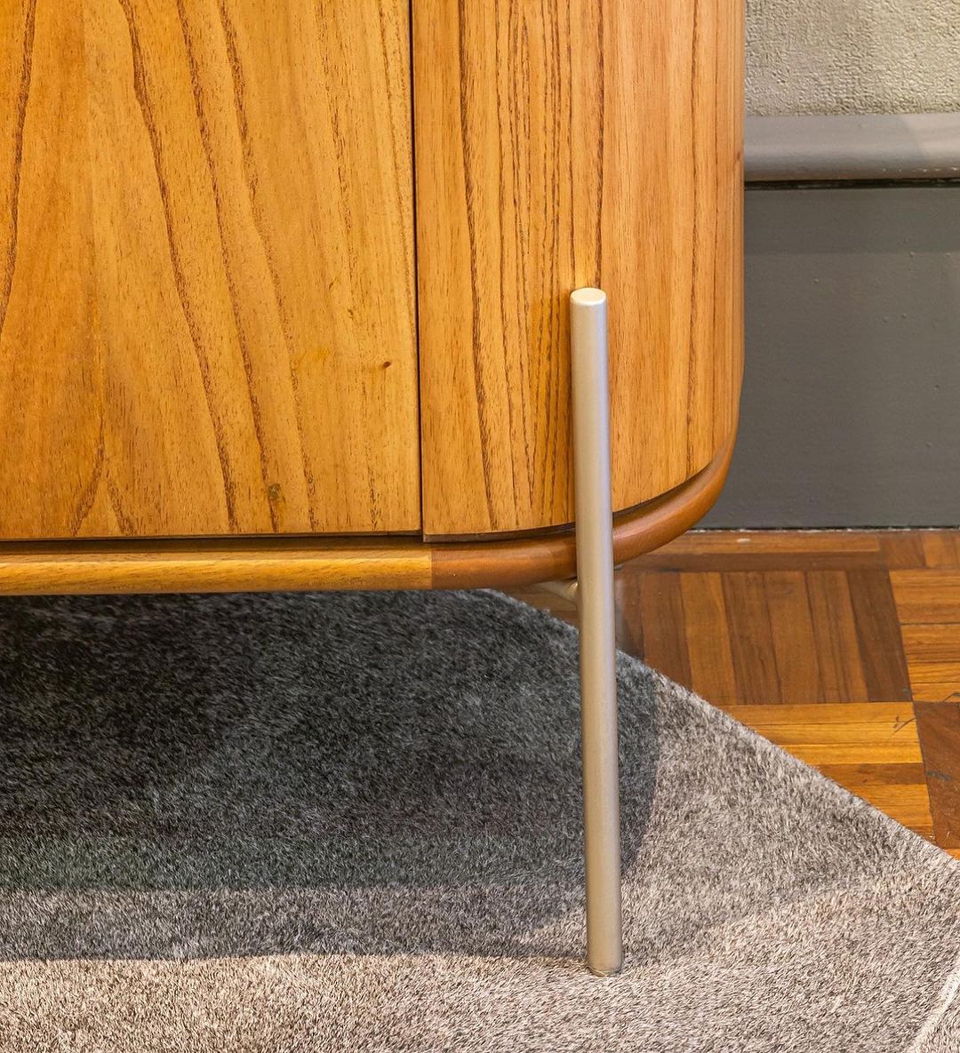 Balcão Antares ll Madeira Cinamomo 220x45x80cm 4 Portas