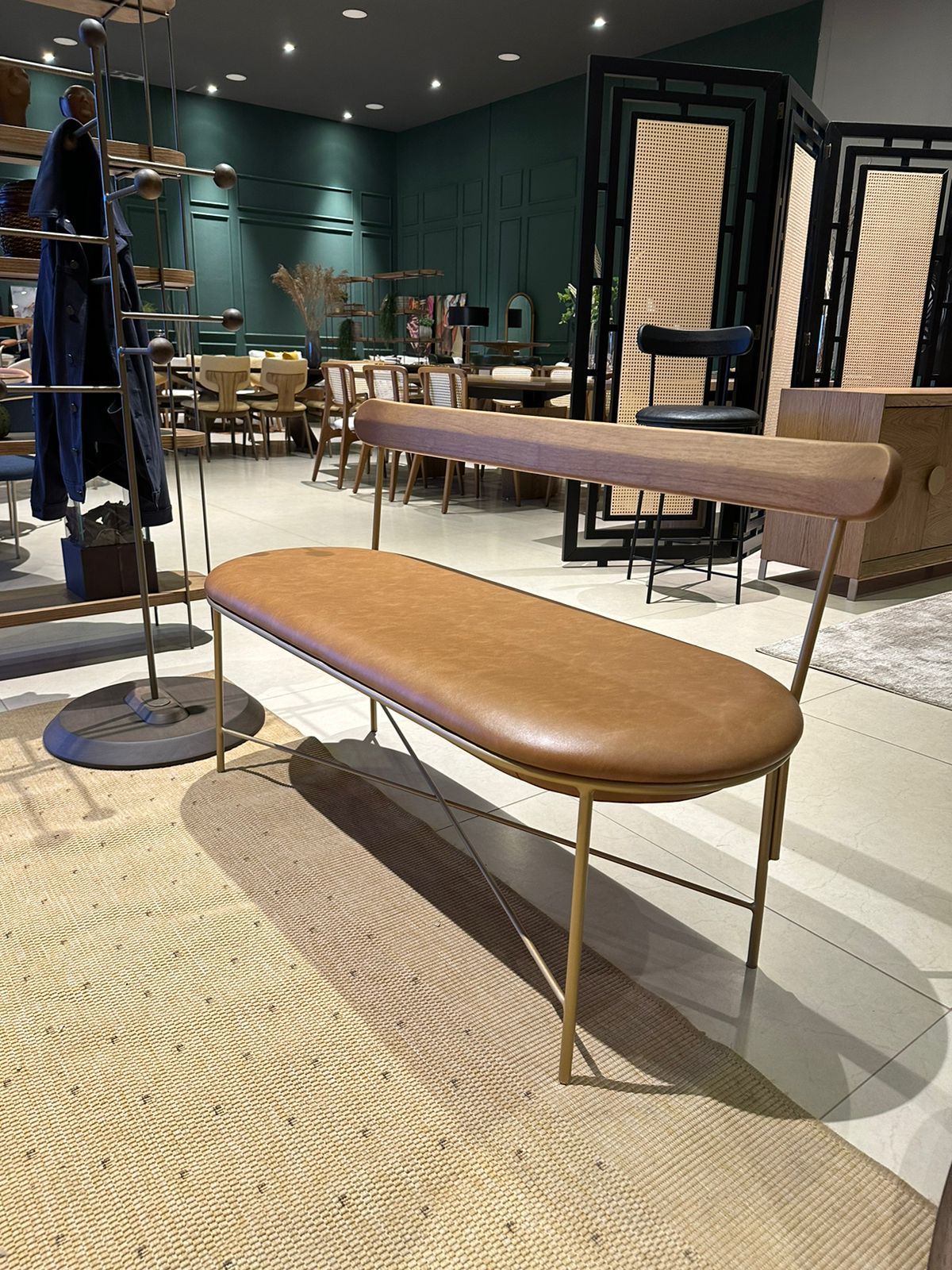 Moca II Iron Bench FR-20 Fabric 126