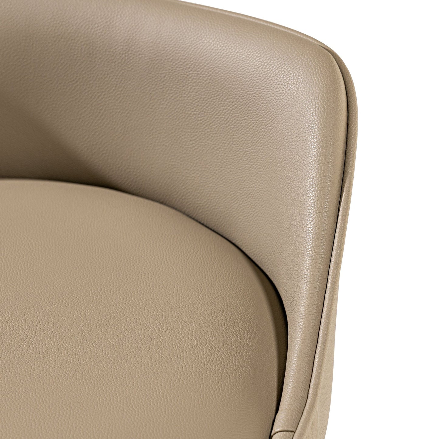 Silla Cristal Respaldo Madera Canela y Asiento Tapizado Tela 94 | Toth Móveis