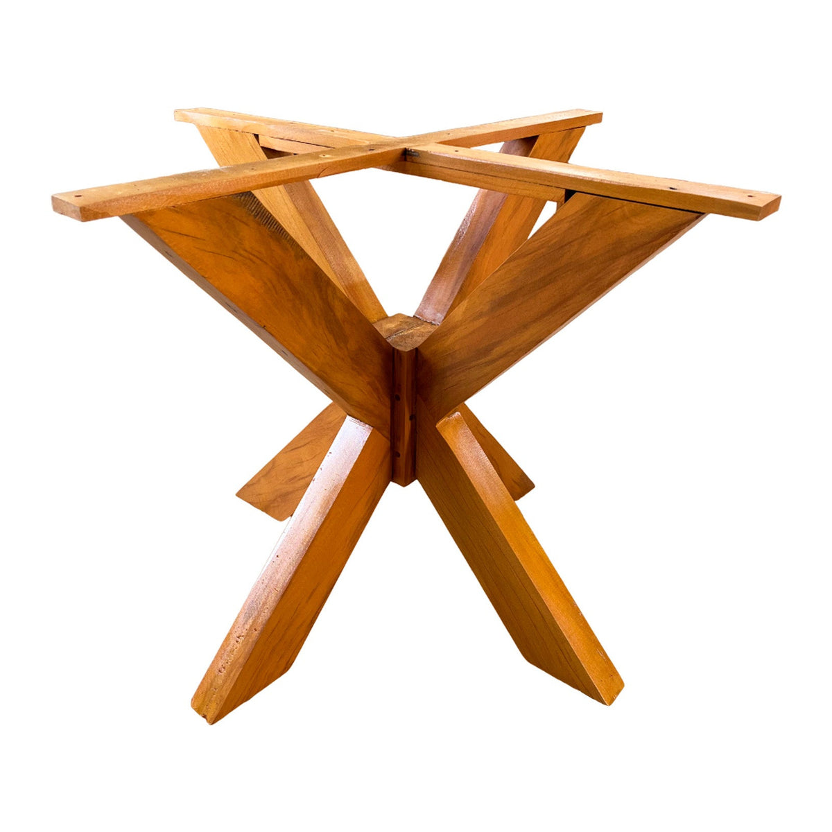 Base de Mesa Star 70x70x75cm Madeira Maciça Viga 8x4cm | Toth Móveis