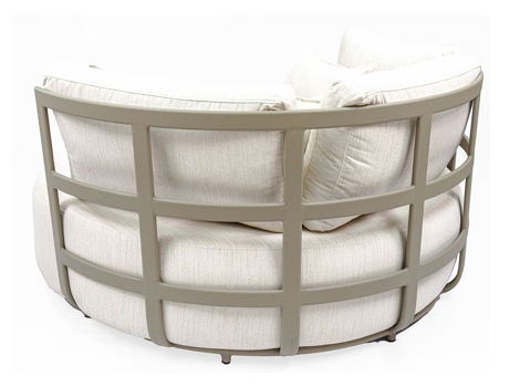 Poltrona Chaise Dallas 150cm Alumínio Fendi Estofado Fiama 190738