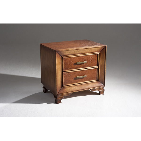 Ambiente 1 com Mesa Auxiliar Criado Mudo Perla 65x48x61cm Madera Envejecida
