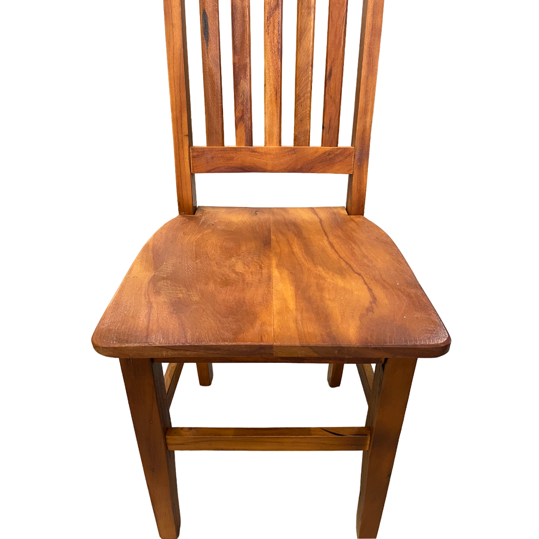 Silla Mineira Rústica Madera Maciza Peroba-Tinte Rosa