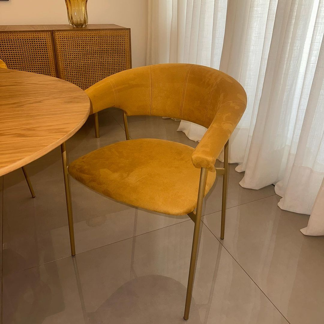 Silla Sligo Iron Color FR-20 Respaldo y Asiento Tapizado Tela 155