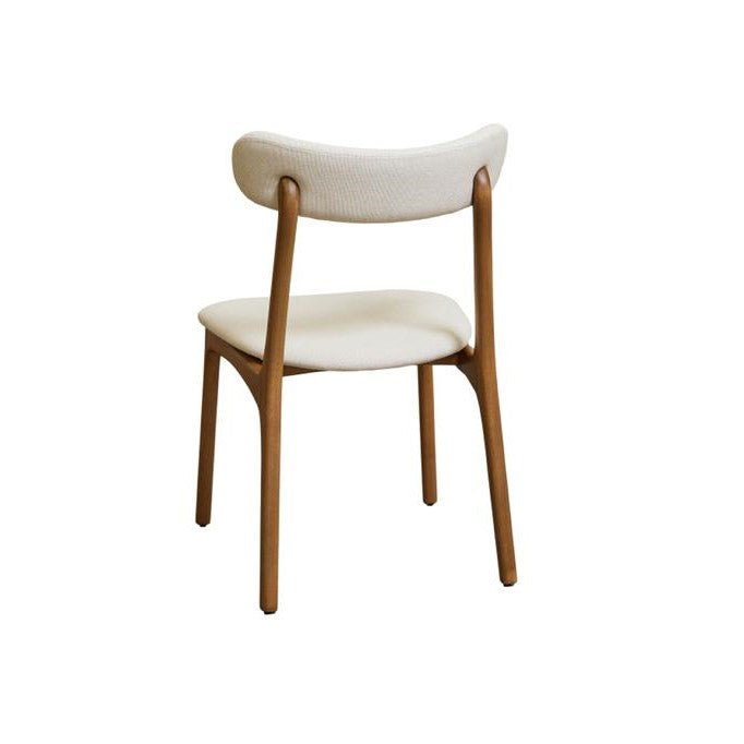 Silla Roven Madera Ebonizada Respaldo y Asiento Tapizado Tela 153