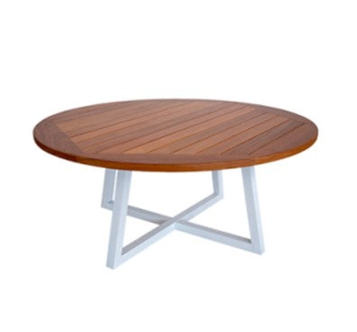 Mesa de Jantar Redonda 180cm Base Montreal de Alumínio 8 Lugares