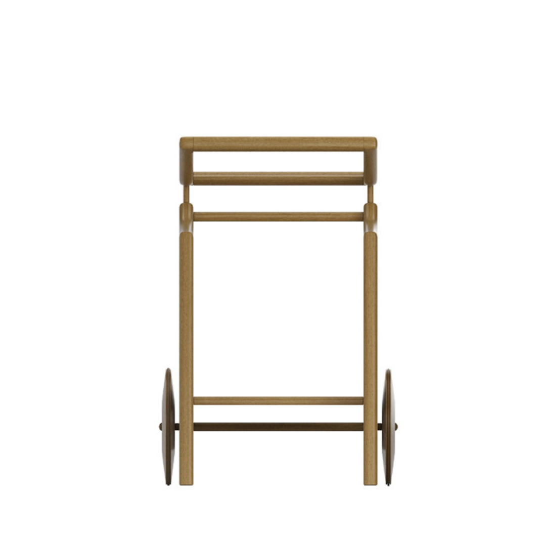 Monaco Cinnamon Wood Bar Cart
