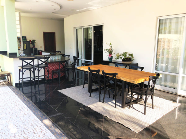 Ambiente 3 com Cadeira X Madeira Cor Preta