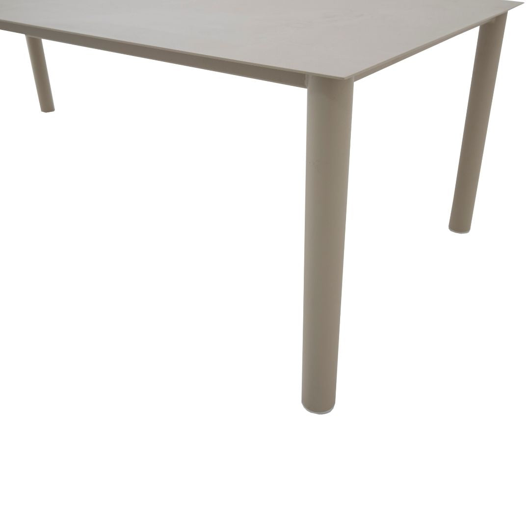 Mesa de Comedor Maya 240x110cm Aluminio Color Beige