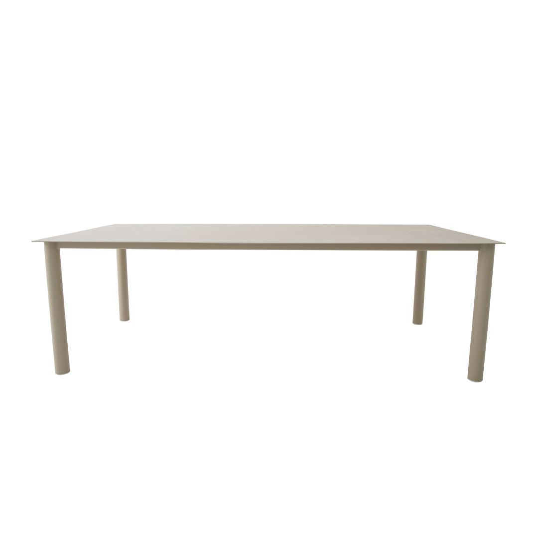 Mesa de Comedor Maya 240x110cm Aluminio Color Beige