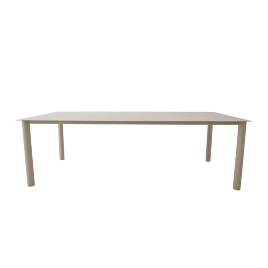 Maya Dining Table 240x110cm Aluminum Beige Color