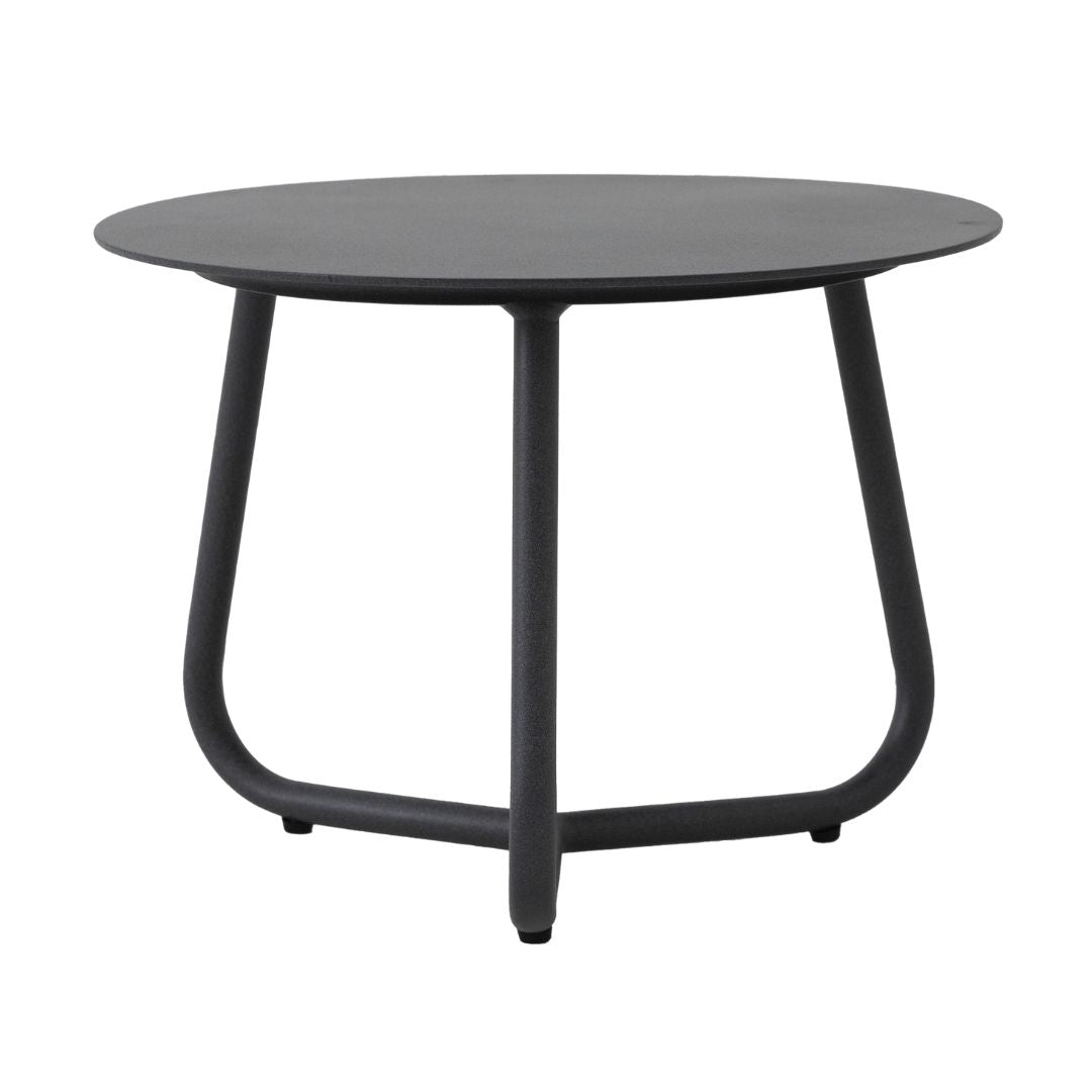 Mesa Lateral Serena 40cm Alumínio Cor Chumbo