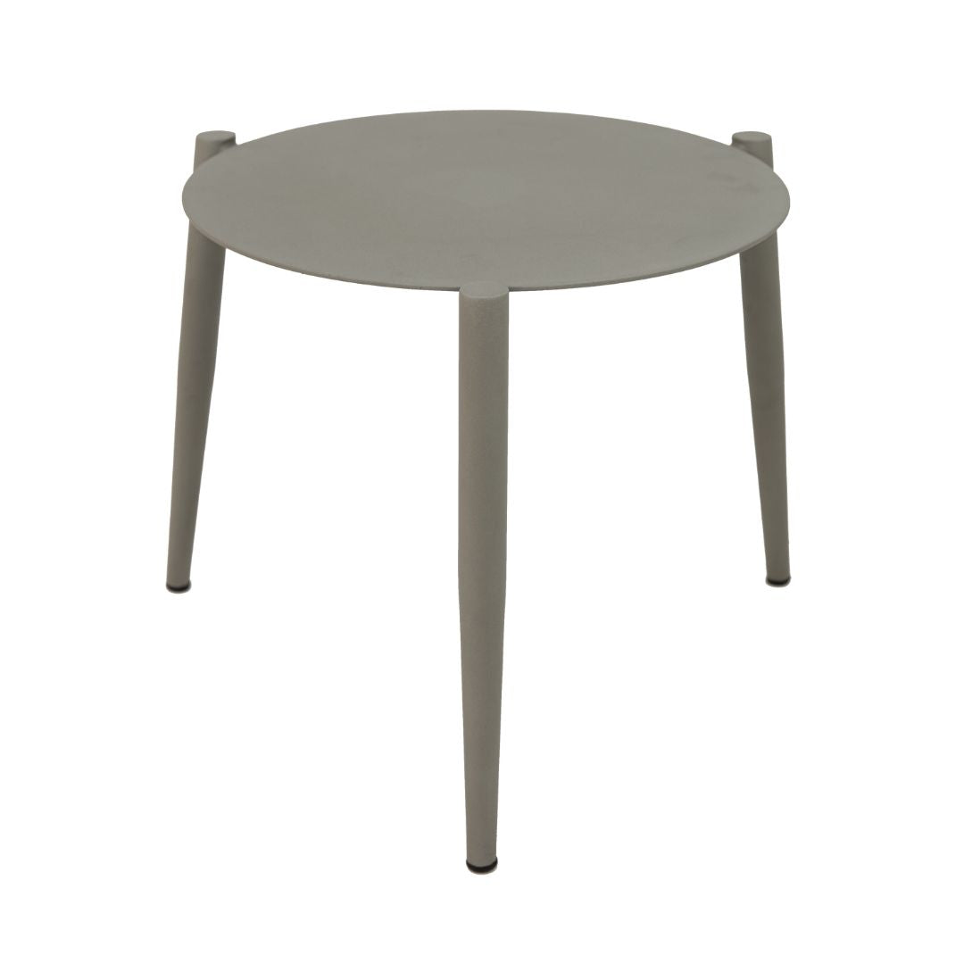 Mesa Auxiliar Veredas 40cm Aluminio Color Beige