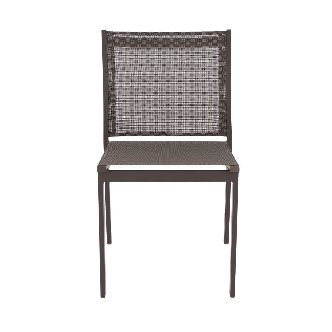 National Chair, Champagne Color, Aluminum, Beige Color Fabric