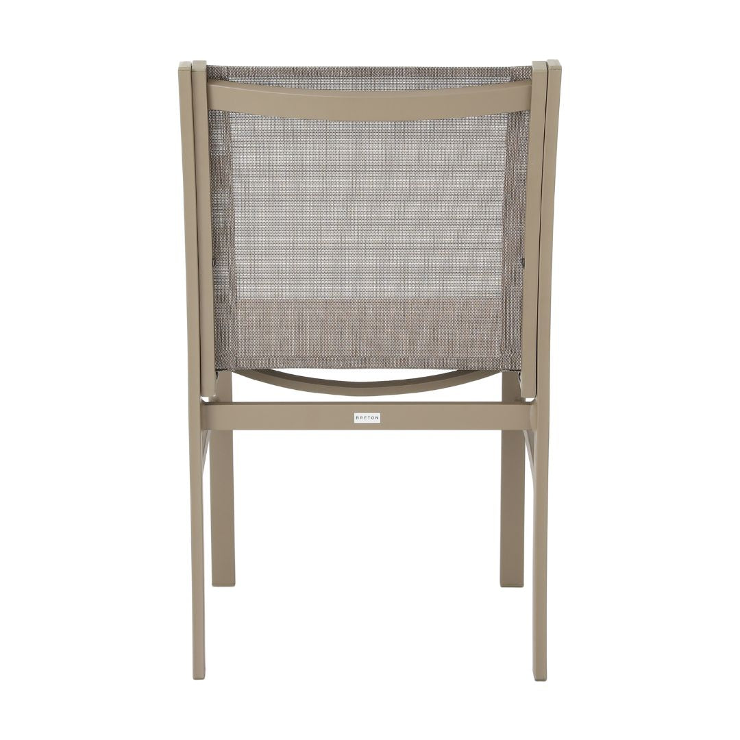Amélia Chair Aluminum Fendi Color Mixed Bronze Color Fabric