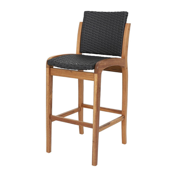 Ambiente 1 com Imperial Stool Cumaru Wood Synthetic Fiber Mixed Brown Color