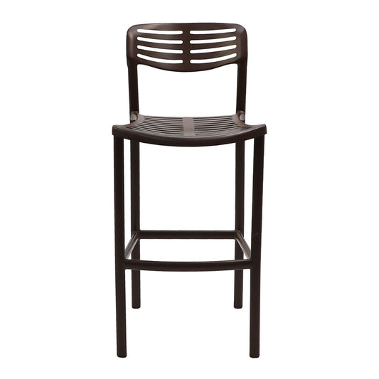 Plaza Stool, Corten Color, Aluminum