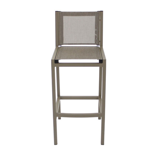 Angra Aluminum Stool Fendi Color Mixed Bronze Color Fabric