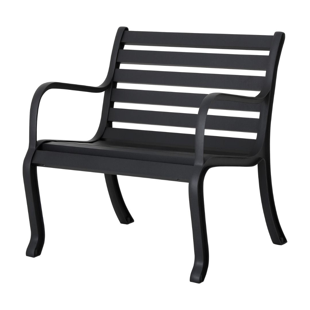 Porto Aluminum Armchair, Lead Color