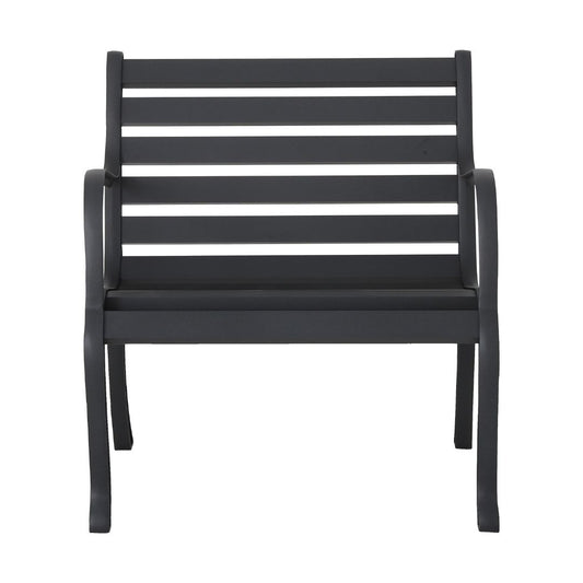 Porto Aluminum Armchair, Lead Color