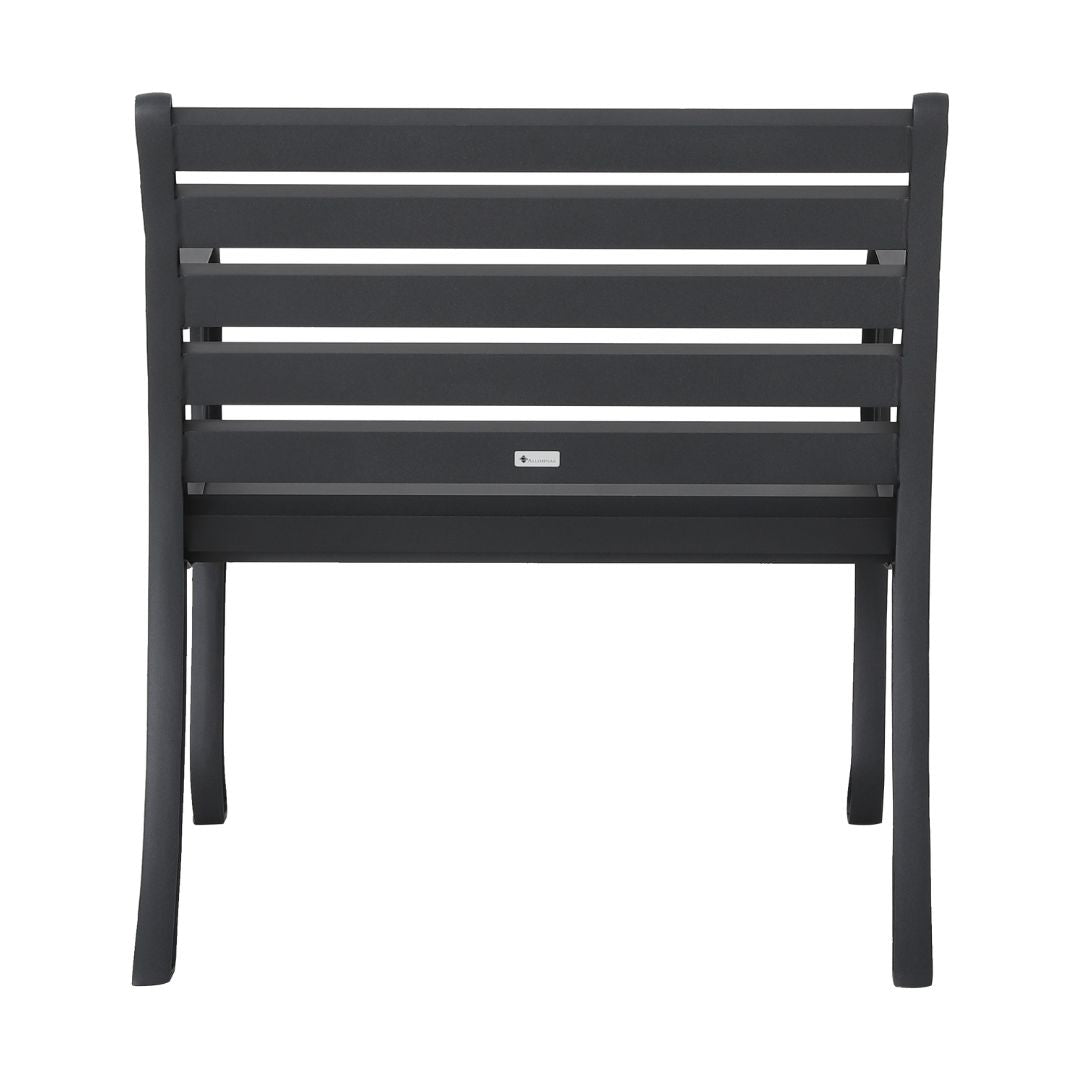 Porto Aluminum Armchair, Lead Color