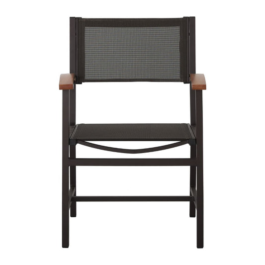Vila Real Armchair Freijó Wood Aluminum Brown Color Fabric Golden Color Serrano