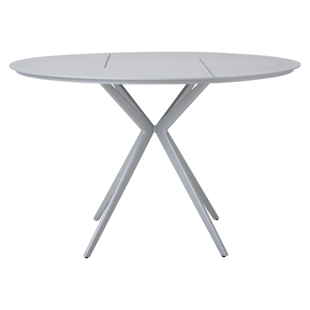 Palermo Round Table 120cm Aluminum Silver Color