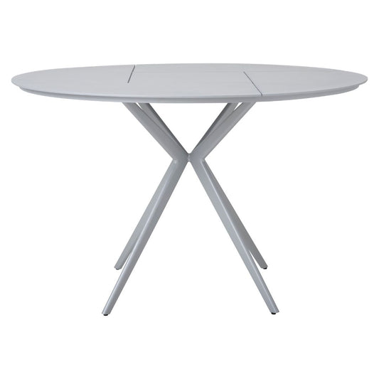 Palermo Round Table 120cm Aluminum Silver Color