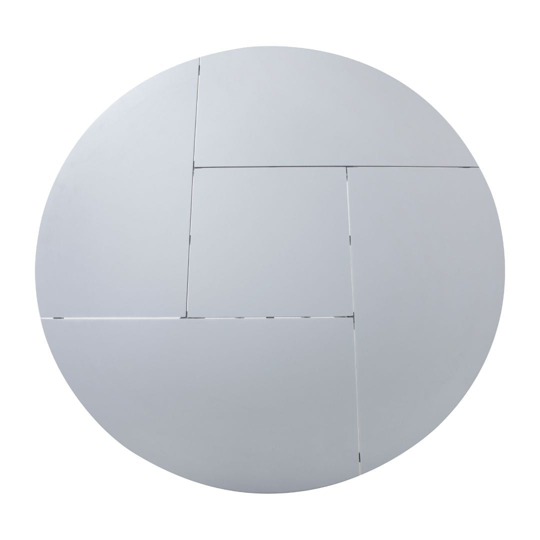 Palermo Round Table 120cm Aluminum Silver Color