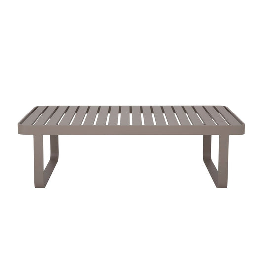 Catteli Coffee Table 120x60cm Aluminum Champagne Color