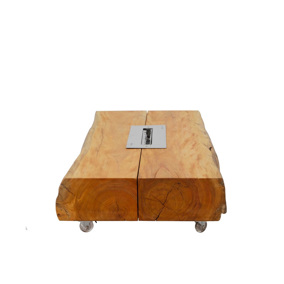 Mesa de centro Ettore con chimenea 110x55cm