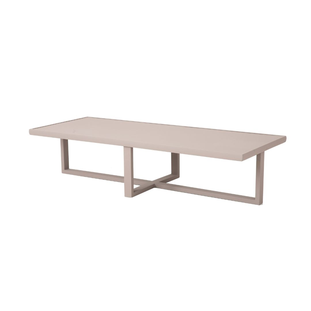Mesa de Centro Lua 150x61cm Aluminio Color Champán