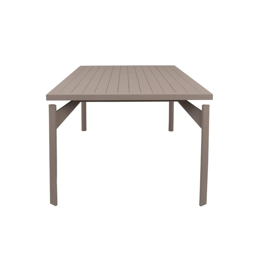 Mesa de Comedor La Grand 220x100cm Aluminio Color Champán