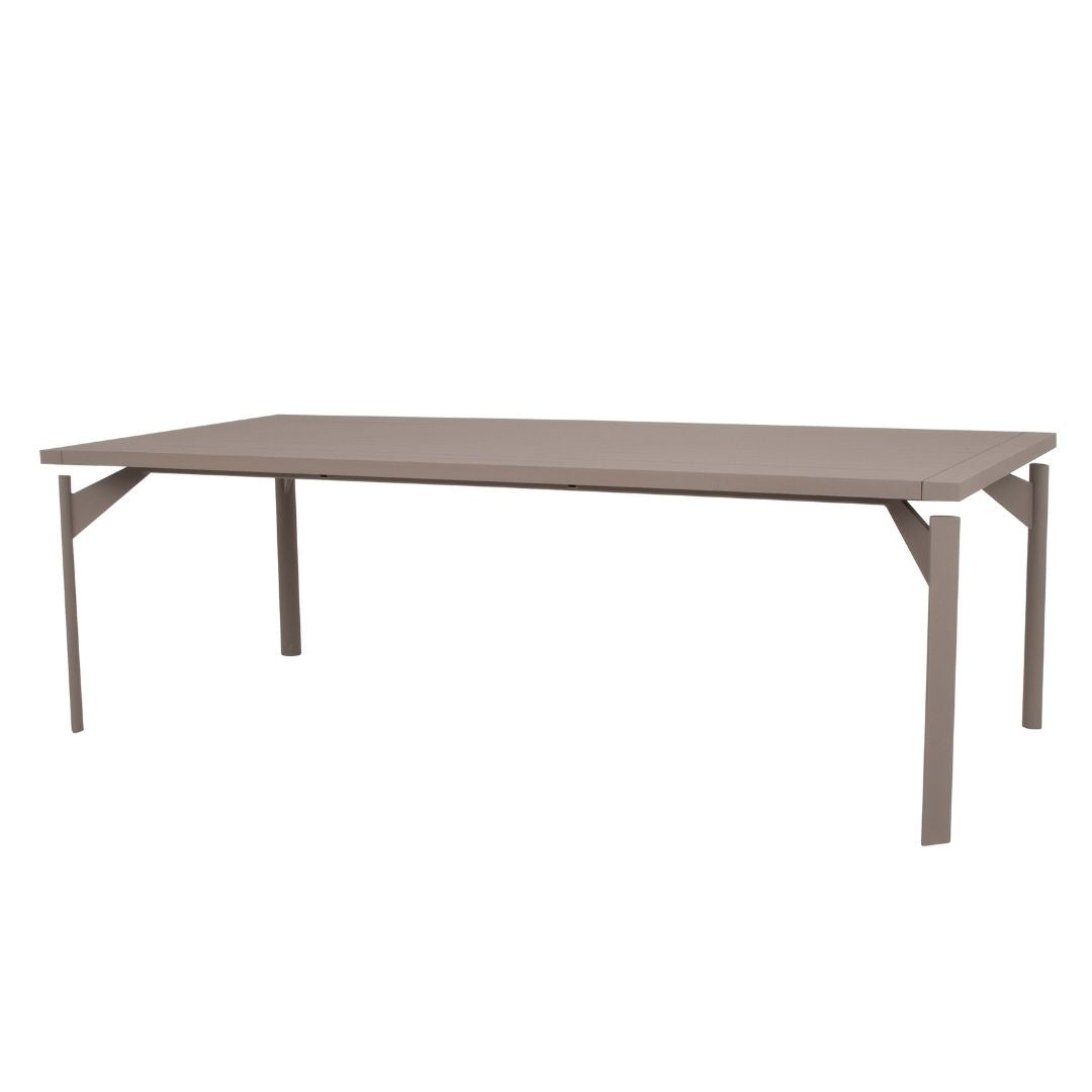 Mesa de Comedor La Grand 220x100cm Aluminio Color Champán