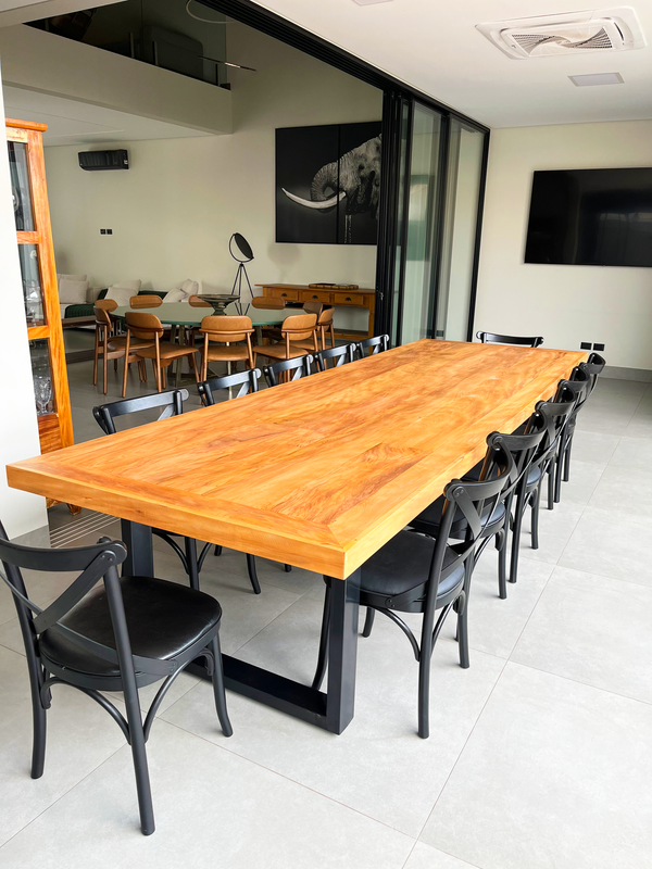 Ambiente 1 com Tampo de Mesa de Jantar 180x90cm Madeira Maciça