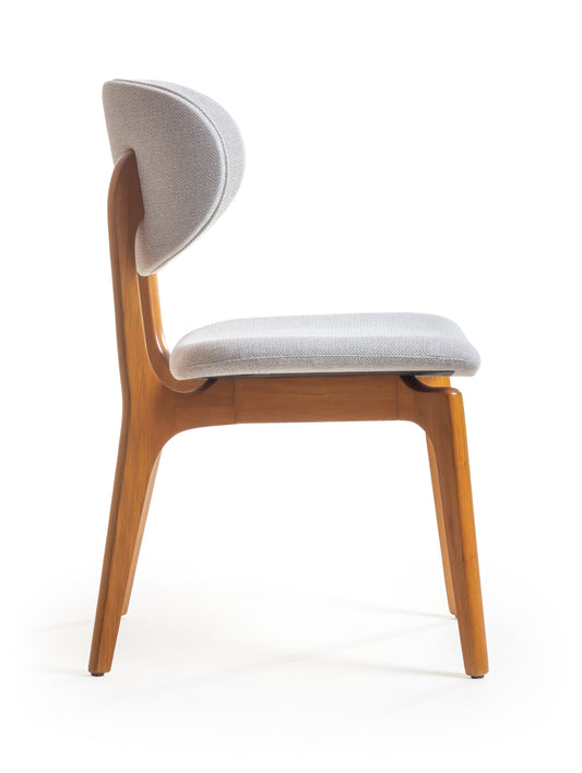 Silla de pintura de madera Elis 60 asientos tapizada en tela AB1016