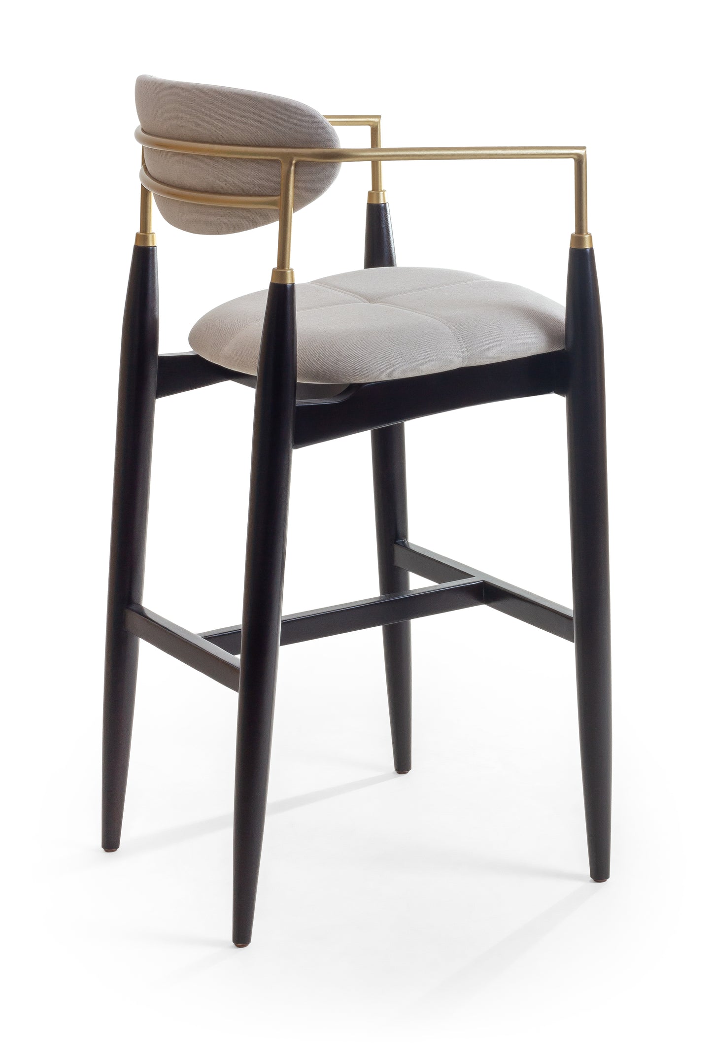 Taburete Moana Madera 60 Asiento Tapizado BR5000