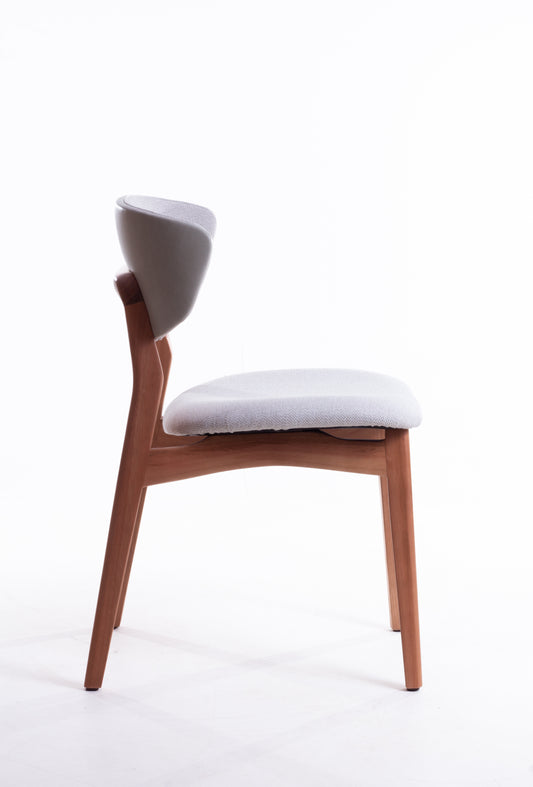 Silla Adara con Brazo Madera Asiento de Metal Negro Mate Dorado Tapizado Tela BR6000