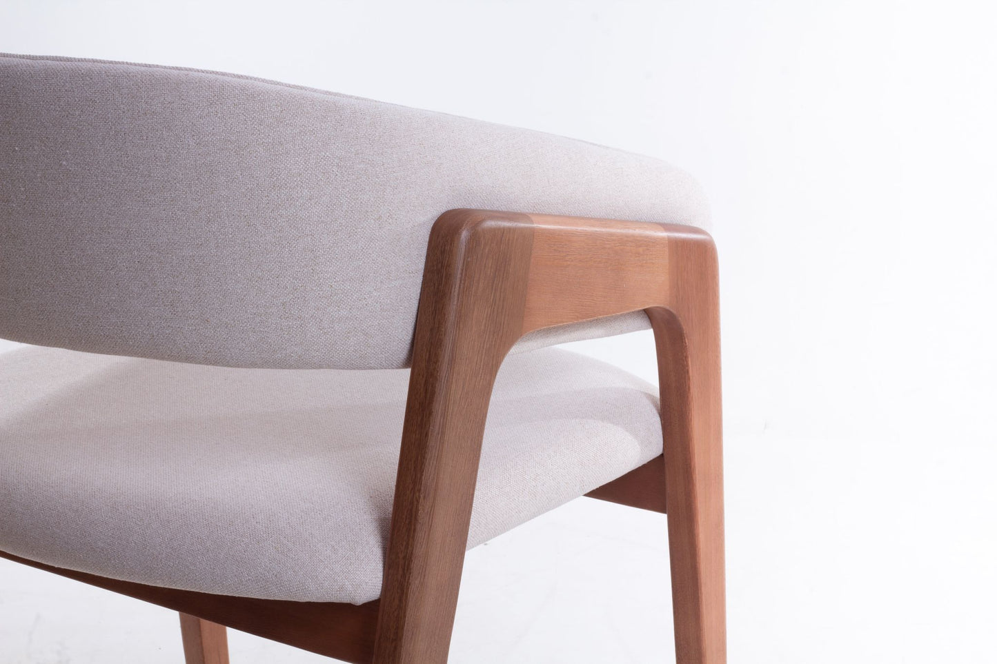 Taburete Olívia Madera 20 Asiento Respaldo Paja Hexagonal Tapizado Tela AQ8014 | Toth Móveis