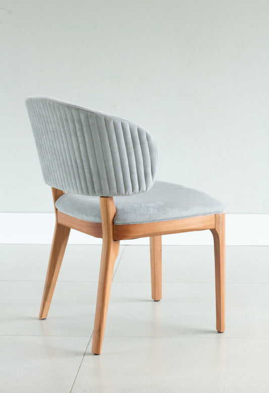 Silla para pintar en madera Ester 30 Asiento tapizado en tela BR6004