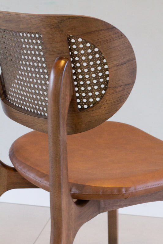 Silla de pintura de madera Elis 60 asientos tapizada en tela AB1016