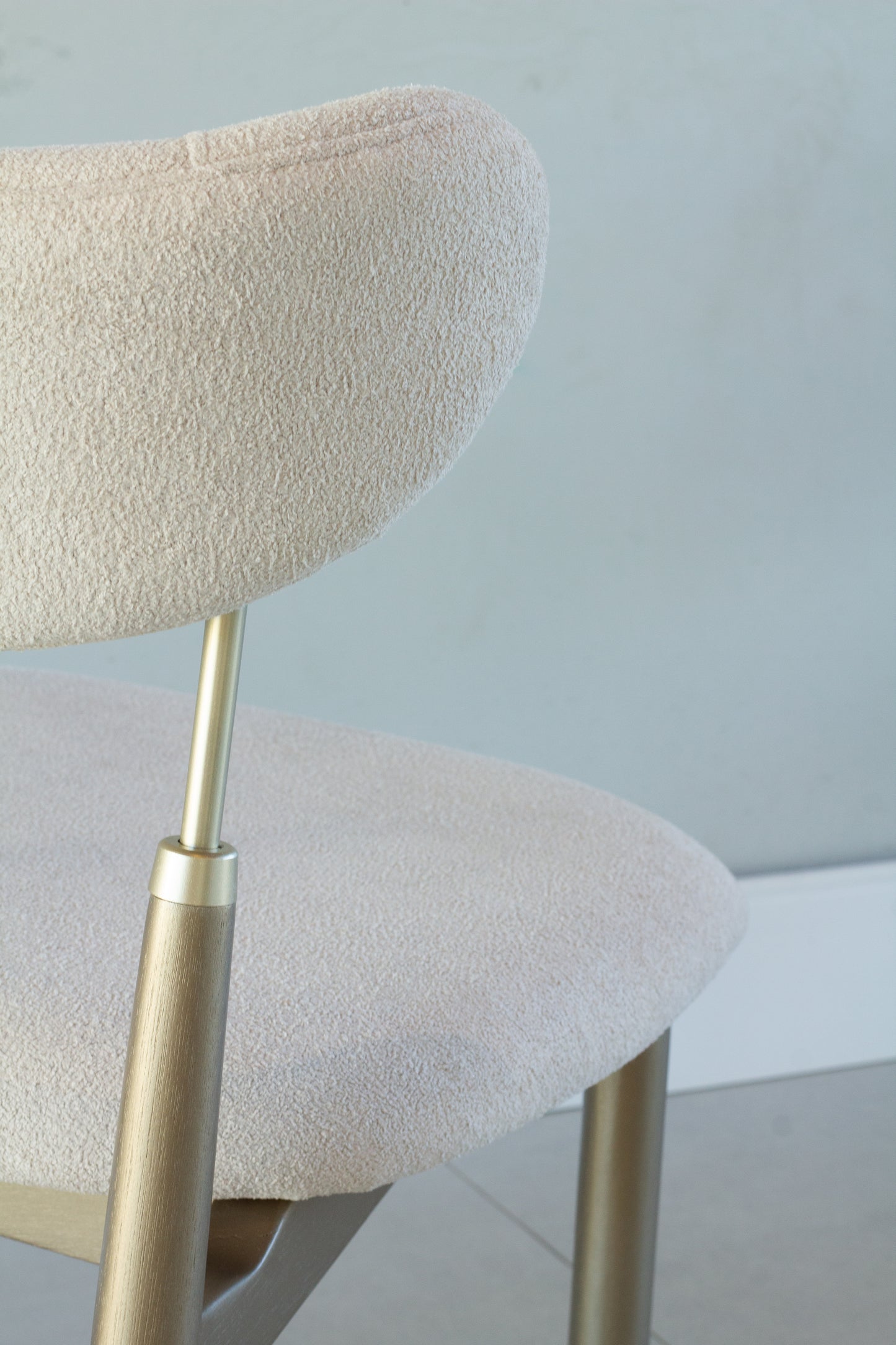 Olivia Stool Wood 20 Hexagonal Straw Backrest Upholstered Fabric Seat AQ8014